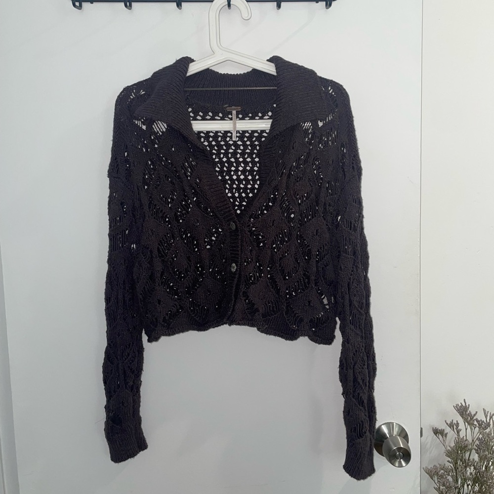 Free People cropped knit cardigan ‘Sedona Cardi’